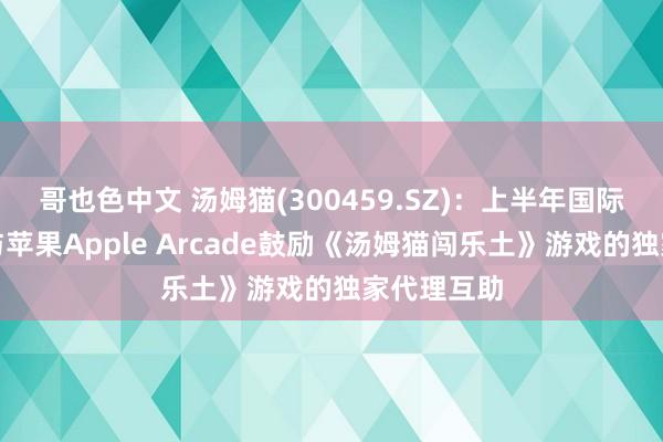 哥也色中文 汤姆猫(300459.SZ)：上半年国际子公司正与苹果Apple Arcade鼓励《汤姆猫闯乐土》游戏的独家代理互助