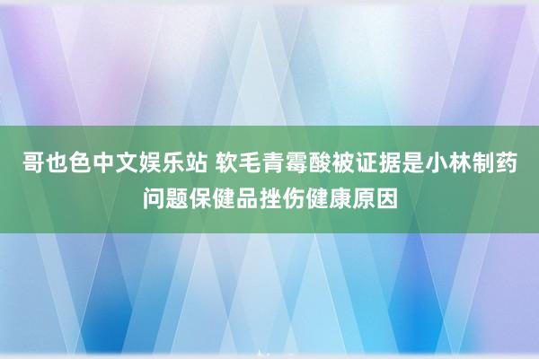 哥也色中文娱乐站 软毛青霉酸被证据是小林制药问题保健品挫伤健康原因