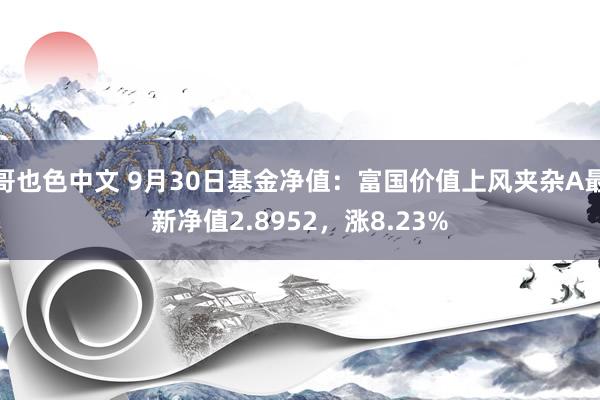 哥也色中文 9月30日基金净值：富国价值上风夹杂A最新净值2.8952，涨8.23%