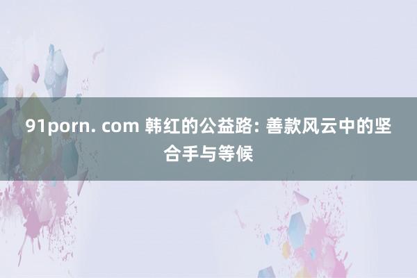 91porn. com 韩红的公益路: 善款风云中的坚合手与等候