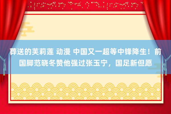 葬送的芙莉莲 动漫 中国又一超等中锋降生！前国脚范晓冬赞他强过张玉宁，国足新但愿