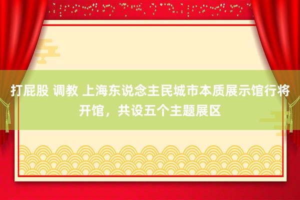 打屁股 调教 上海东说念主民城市本质展示馆行将开馆，共设五个主题展区