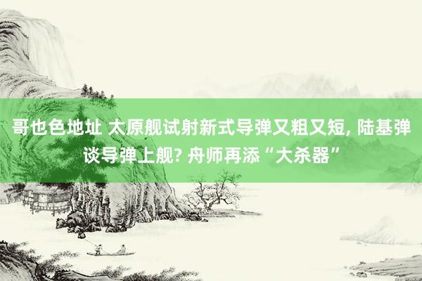 哥也色地址 太原舰试射新式导弹又粗又短， 陆基弹谈导弹上舰? 舟师再添“大杀器”