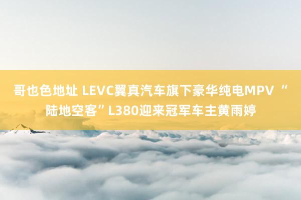 哥也色地址 LEVC翼真汽车旗下豪华纯电MPV “陆地空客”L380迎来冠军车主黄雨婷