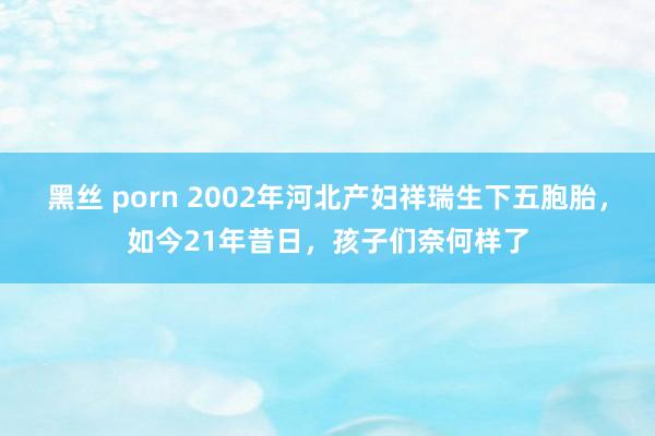 黑丝 porn 2002年河北产妇祥瑞生下五胞胎，如今21年昔日，孩子们奈何样了