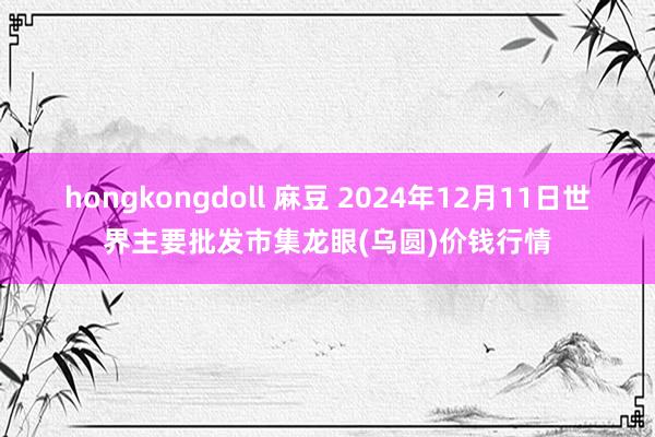 hongkongdoll 麻豆 2024年12月11日世界主要批发市集龙眼(乌圆)价钱行情