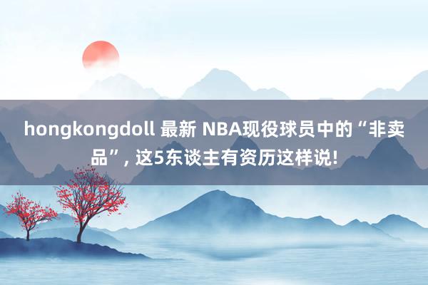 hongkongdoll 最新 NBA现役球员中的“非卖品”， 这5东谈主有资历这样说!