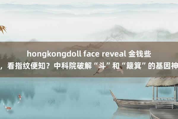 hongkongdoll face reveal 金钱些许，看指纹便知？中科院破解“斗”和“簸箕”的基因神秘