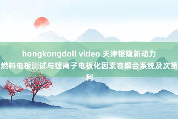 hongkongdoll video 天津银隆新动力得到燃料电板测试与锂离子电板化因素容耦合系统及次第专利